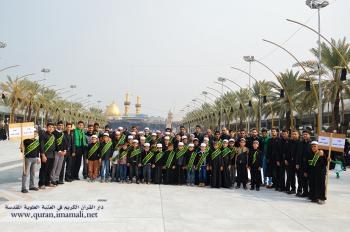 تزامنا مع ذكرى أيام عاشوراء .. دار القرآن الكريم تنظم موكباً عزائياً من طلبتها لزيارة العتبتين المقدستين الحسينية والعباسية