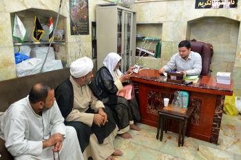 دار القران الكريم تستقبل وفد مدرسة الإمامين الجوادين القرانية من البصرة