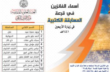 مركز القرآن الكريم يقيم المحفل القرآني الأسبوعي ويعلن عن أسماء الفائزين في المسابقة الكتبية