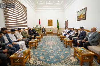 الأمين العام للعتبة العلوية المقدسة يكرّم الطلبة الأوائل في المسابقات القرآنية والرَّدَة الحُسينيّة
