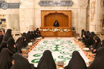 دار القرآن الكريم النسوية تستضيف طالبات نظيرتها في العتبة الحسينية المقدسة