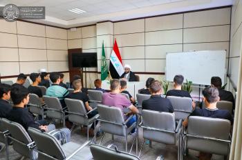 العتبة العلوية المقدسة تستضيف طلبة الدراسة الاعدادية من محافظة كركوك في دورات قرآنية عقائدية