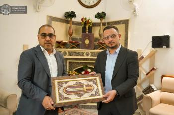 دار القرآن الكريم في العتبة العلوية المقدسة يزور مركز القرآن الكريم في العتبة الكاظمية لتقديم التهاني للإدارة الجديدة