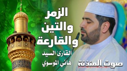 القارئ السيد هاني الموسوي - السور الزمر والتين والقارعة