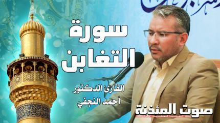القارئ الدكتور أحمد النجفي - سورة التغابن