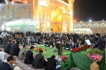دار القرآن الكريم يقيم محفله الأسبوعي بإستضافة وفد مؤسسة واحة القرآن الكريم من محافظة البصرة