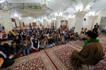 دار القران الكريم تبدأ باستضافة طلبة مدارس مدينة النجف في فعالياتها قرآنية