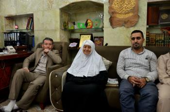 دار القران الكريم تستضيف أقدم أستاذة تجويد في العراق