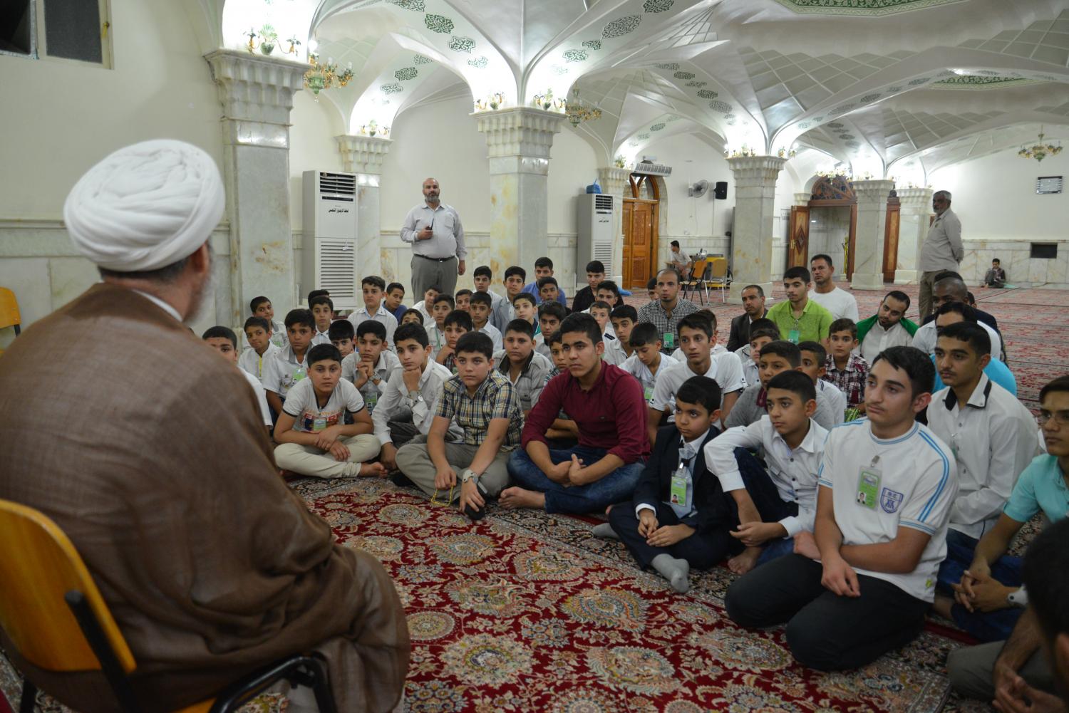 وفد جمعية الإمام المنتظر (عج) القرآنية في قضاء ابي الخصيب في البصرة
