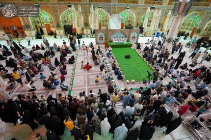 مركز القرآن يستأنف محافله القرآنية في باحة الصحن الحيدري الشريف