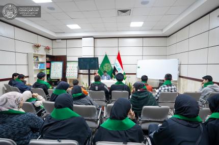 مركز التبليغ القرآني الدولي في العتبة الحسينية المقدسة يزور قسم الشؤون الفكرية والثقافية